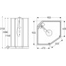 Душевая кабина 90x90 GEBERIT IDO SHOWERAMA 10-5 COMFORT 558.202.304