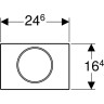 Смывная клавиша GEBERIT SIGMA 10 115.787.SN.5
