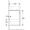 Тумба под раковину GEBERIT RENOVA NR.1 PLAN 869851000 80 см